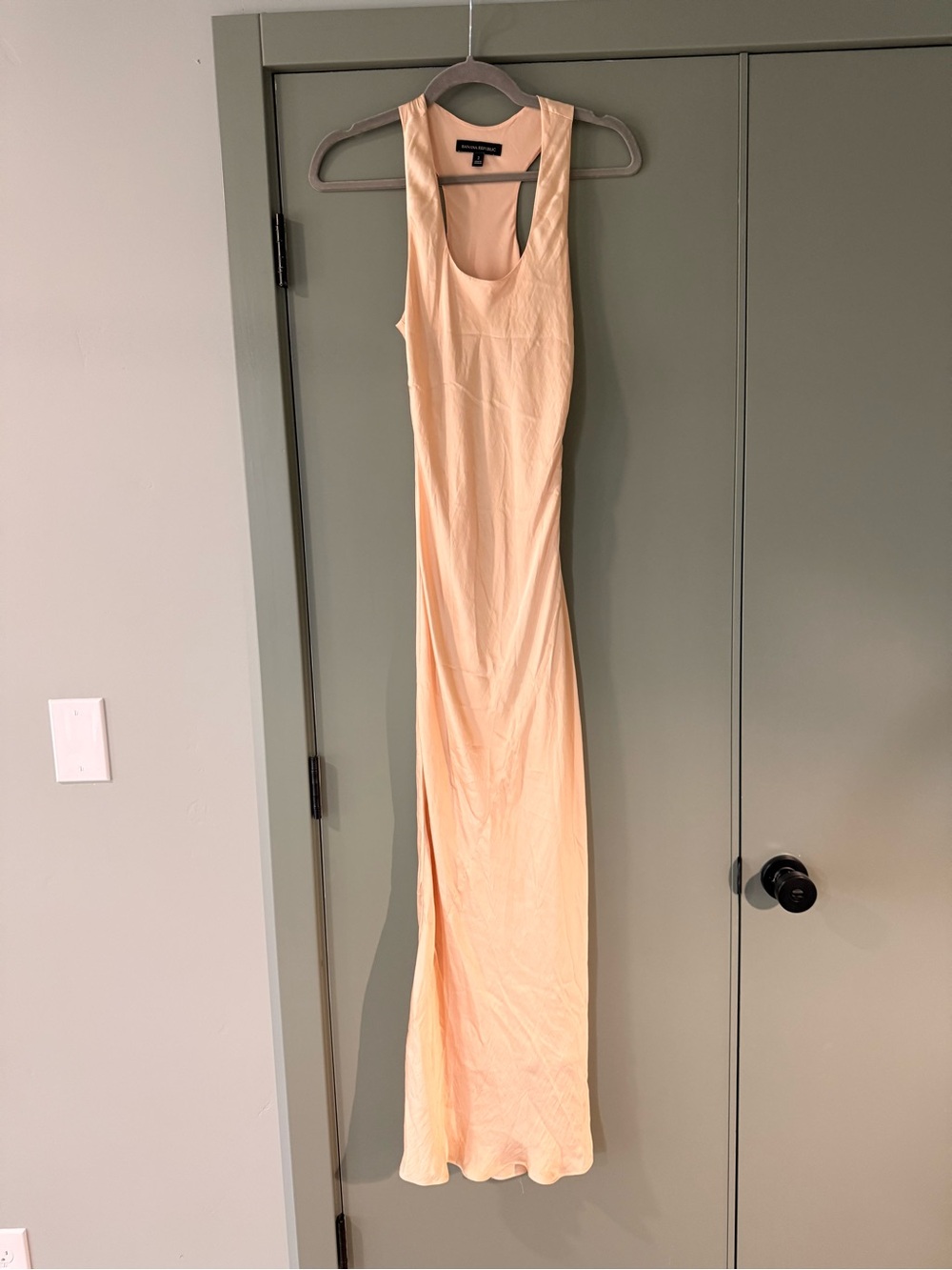Banana Republic Yellow Silky Maxi Dress